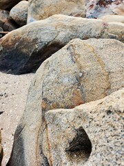 Brown stones texture or background