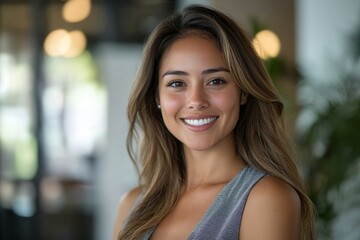 Successful businesswoman smiling at the camera in her ceramic store, Generative AI