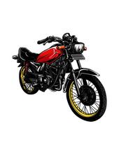 rx king Motorcycle clipart elements on white background (raster version)