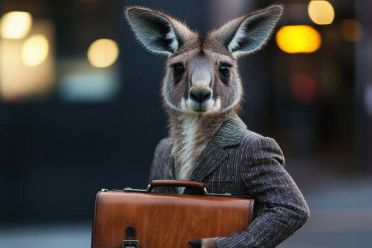 Business Kangaroo: Corporate Professional in Urban Setting