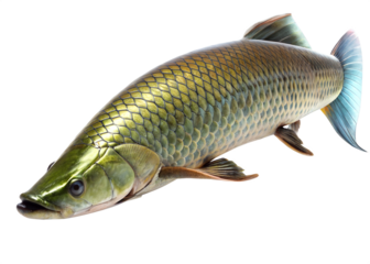 Arapaima (fish) isolated on a transparent background