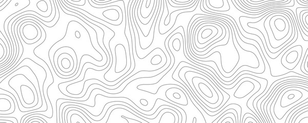 Seamless Topographic Contour Line Pattern with Organic Curves, Ideal for Modern Graphic Design and Backgrounds
