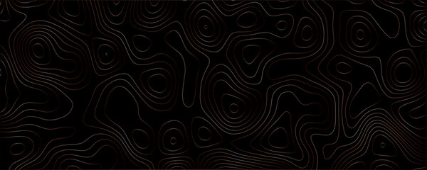Fluid and Dynamic Contour Line Pattern with Geographic Inspiration, Monochrome Background for Contemporary Projects
