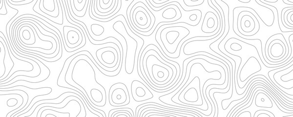 Fototapeta premium Fluid and Dynamic Contour Line Pattern with Geographic Inspiration, Monochrome Background for Contemporary Projects 