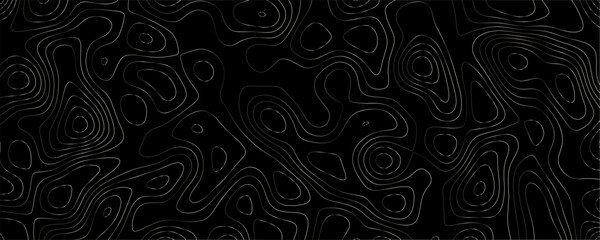 Minimalist Landscape with Abstract Contour Lines, Perfect for Backgrounds and Modern Design Projects
