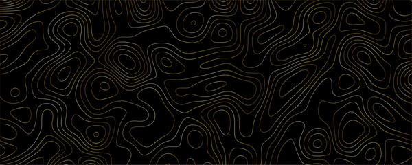 Minimalist Landscape with Abstract Contour Lines, Perfect for Backgrounds and Modern Design Projects

