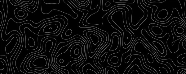 Minimalist Black and Contour Line Art with Elegant Topographic Flow, Great for Print, Digital, and Background Use

