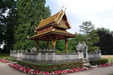 Tempel Thai Sala im Kurpark von Bad Homburg vor der Höhe
