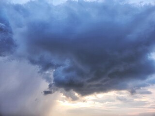 Obraz premium Landscape of white clouds on blue sky