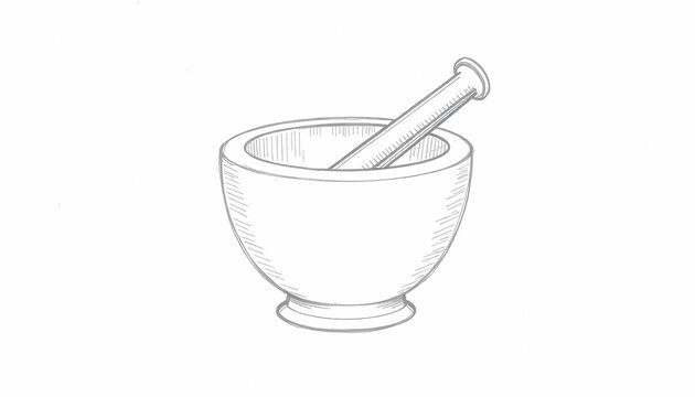 recommend clip art: Vintage Mortar and Pestle Illustration in Pencil Style
                    