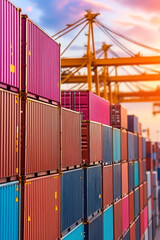 Fototapeta premium global logistics and supply chain management