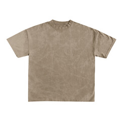 Mens Heavy Oversized Acid Wash T Shirt, t-shirt template, basic plain stone wash on white