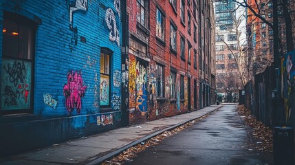 Fototapeta premium Vibrant Mural in Urban Area Celebrating Industrial Heritage