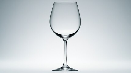 Fototapeta premium Elegant Minimalist Wine Glass Against Soft Background