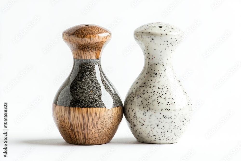 Poster a pair of decorative vases sit adjacent on a surface