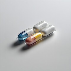 a commercial still for a health commercial, white background, studio lighting