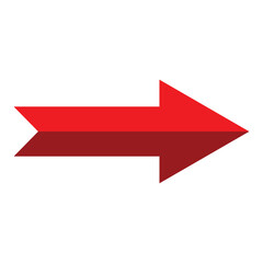 Arrow icon. flat style Arrow symbol. simple Arrow icon on a white background.