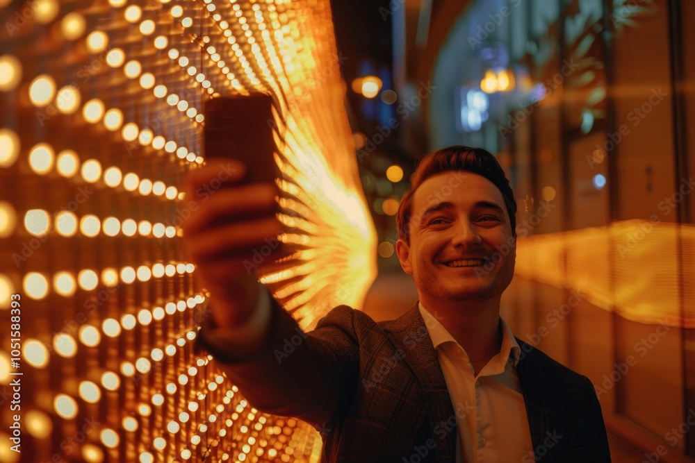 Aufkleber a person capturing a moment using their smartphone camera