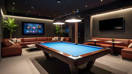 great billiatds room,generative ai