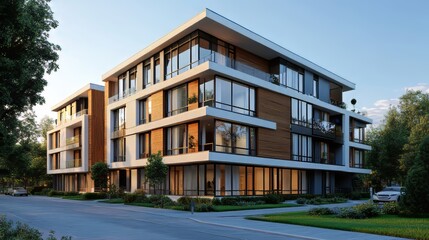 Fototapeta premium Modern urban architecture. architecture modern. Ultra realistic. Photorealistic