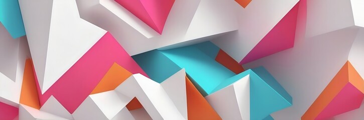 Abstract 3D geometric shapes dynamic background pattern