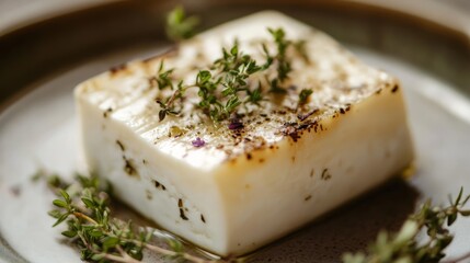 feta cheese with herbs