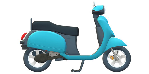 Obraz premium Scooter isolated on a Transparent Background