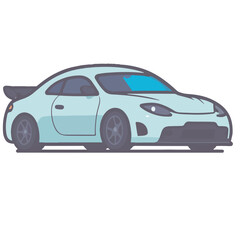 Obraz premium Art and Illustration of car and motorcycle perfect for design