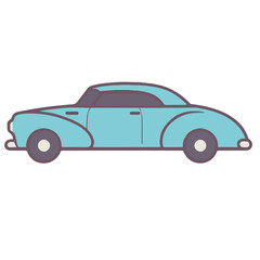 Fototapeta premium Art and Illustration of car and motorcycle perfect for design