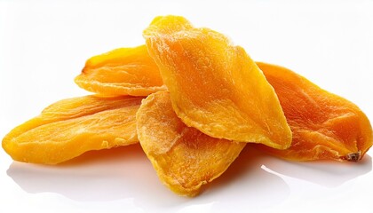 dried apricots on a white background