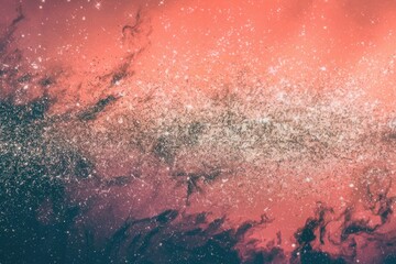 Fototapeta premium A vibrant cosmic canvas with swirling nebulae and scattered stars.