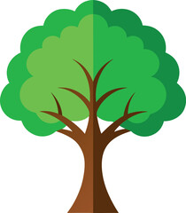 Obraz premium A vibrant, leafy tree vector art illustration eps