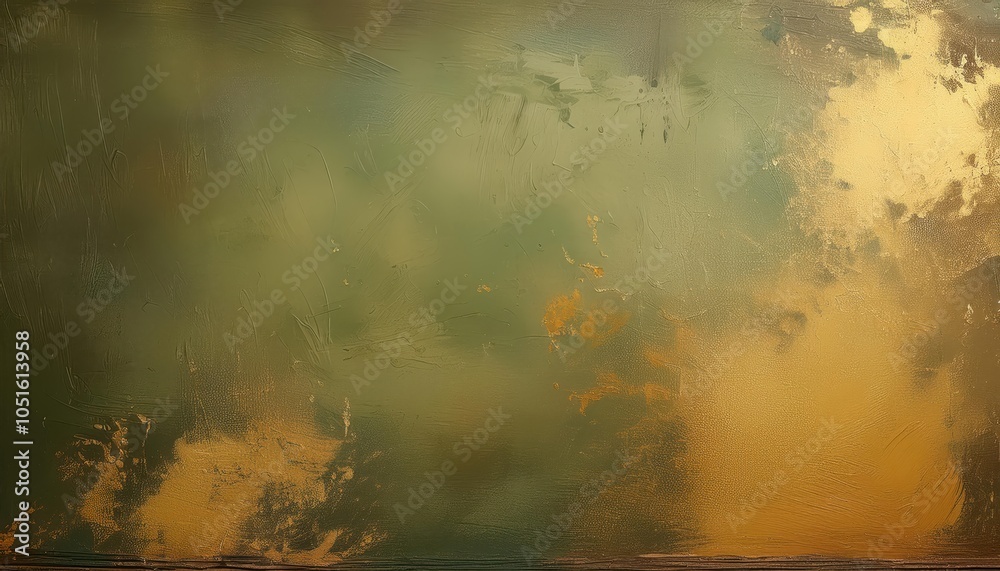 Aufkleber atmospheric earthy green and warm amber abstract texture. organic autumn inspired gradient with soft