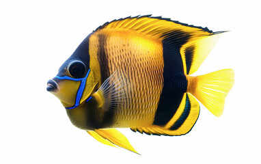 colorful fish isolated on white