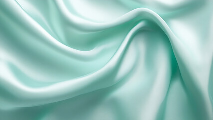 Obraz premium Cool mint green canvas with a smooth, polished surface