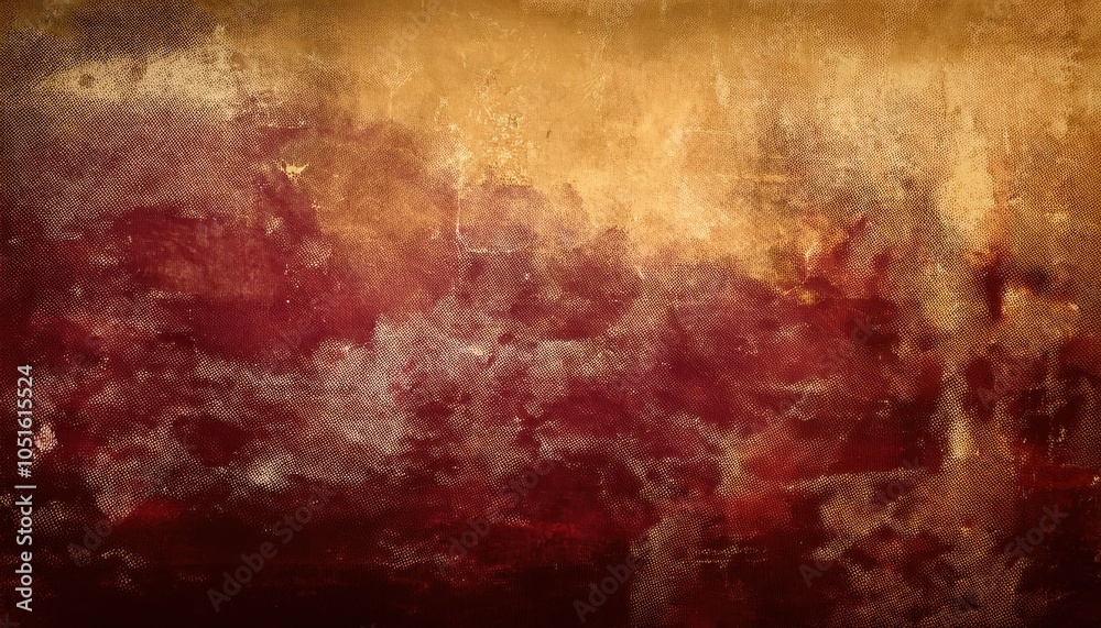 Wall mural warm fiery abstract texture background with deep red, burnt orange, and golden tones, evoking rustic