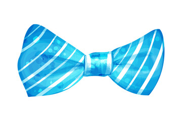 Bow tie. Vector watercolor illustration of men's clothing accessory