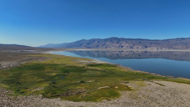 Aerial View of Owens Lake, Inyo County, California