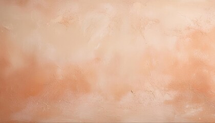 Fototapeta premium Warm Earthy Plaster Wall Texture Background with Cracked and Textured Details in Peach and Beige Tones. Ideal for Modern Minimalist Decor, Digital Artwork Backgrounds, and Branding Concepts