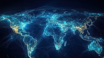 Obraz premium Global Network Connection