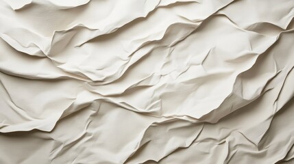 Obraz premium Blank white paper sheets against a white wall, minimalist backdrop for design and art