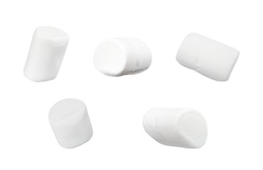 set of marshmallow isolated