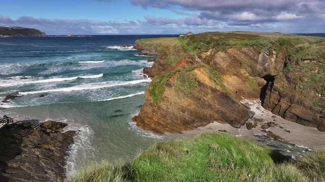 Playa de Santa Comba en Ferrol A Coru&ntilde;a Galicia