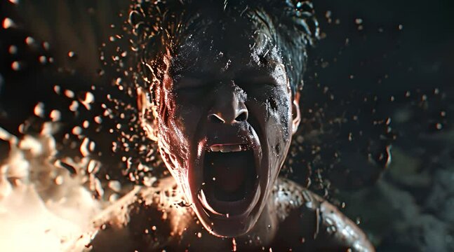 Man disintegrates under great mental pressure