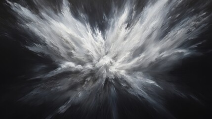 explosion against black background