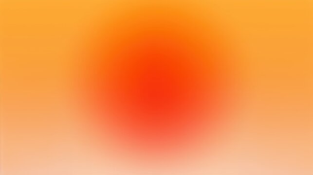 Red and orange sun radial gradient background. Circle warm fiery abstract blur wallpaper template for design.