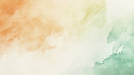 Dynamic interplay of green and orange, a captivating abstract painting on canvas