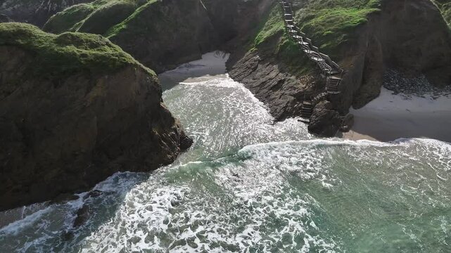 Playa de Santa Comba en Ferrol A Coru&ntilde;a Galicia