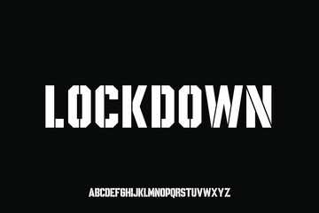 Display alphabet font vector design suitable for headline, poster, logo, magazine and many more