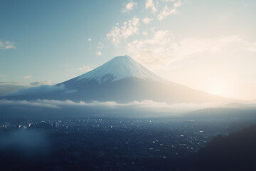 Fototapeta premium Majestic Mountain at Dawn